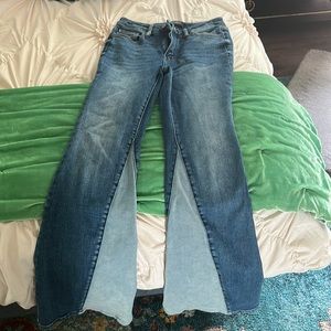NWOT Judy blue Georgia panel inseam flare jeans